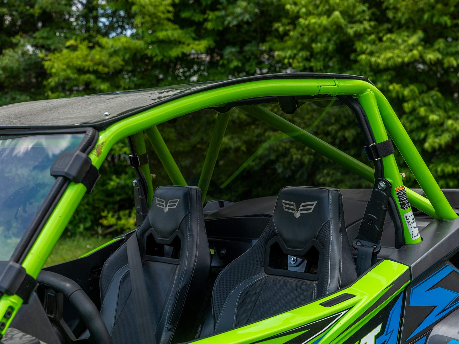 SuperATV Heavy Duty Lightly Tinted Rear Windshield for 2018+